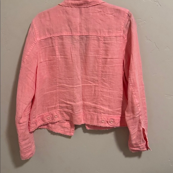 Tommy bahama two palms linen coral, jean jacket style - Picture 4 of 5